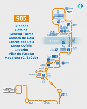 STCP PROLONGA LINHA 905 EM VILA NOVA DE GAIA